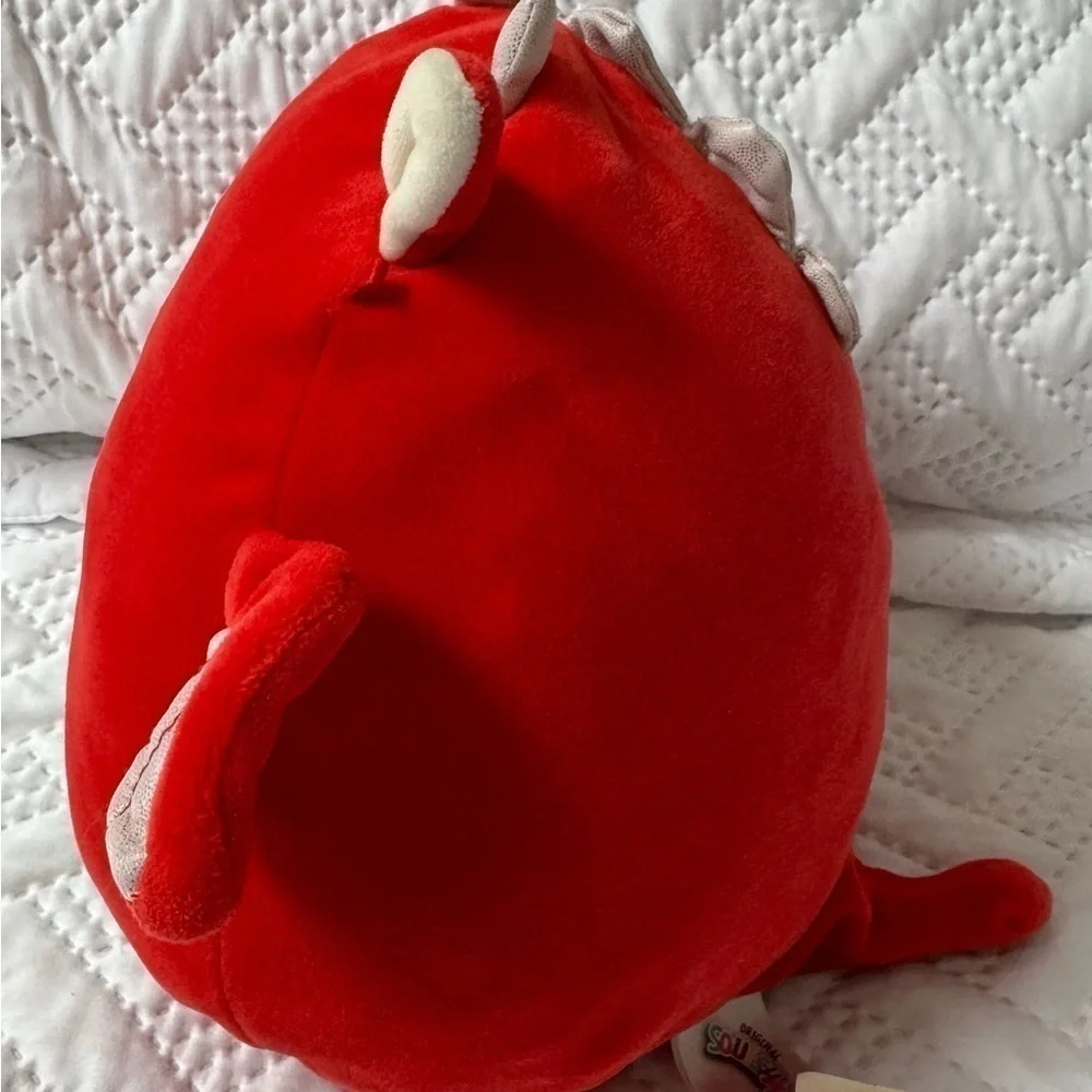 Squishmallows Original Kellytoy Baidin Red Dragon 8 Inch Pillow Stuffed Animal - Picture 6 of 8